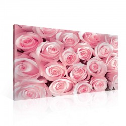 Canvastavla Pink Roses Flowers (PP1567O1)
